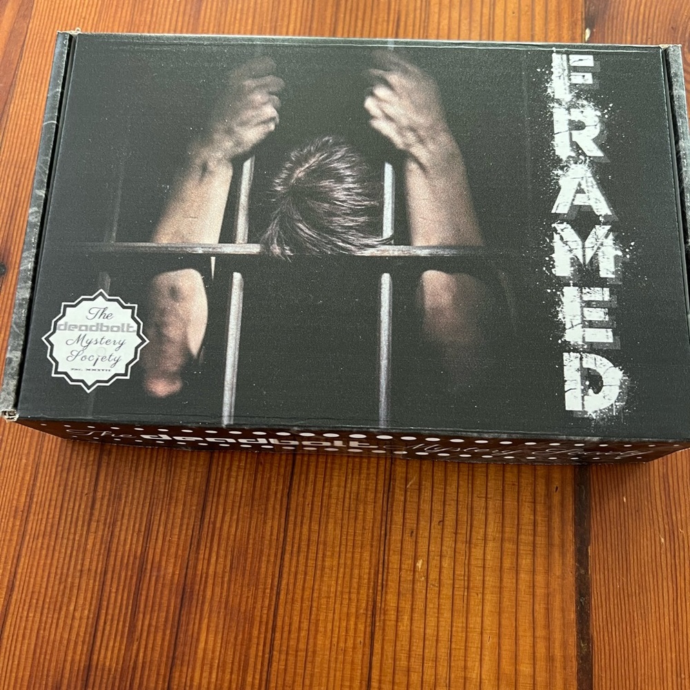 Deadbolt mystery society Framed